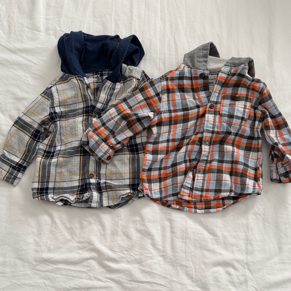Baby boy Button down shirts size 6months